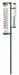 Post Mtd Rain Gauge/Thermometer