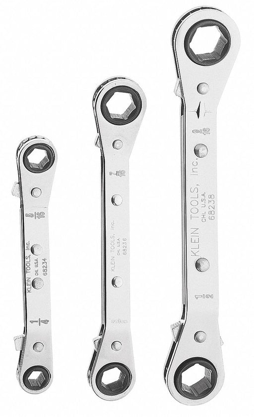 Box End Wrench Set Chrome Offset SAE