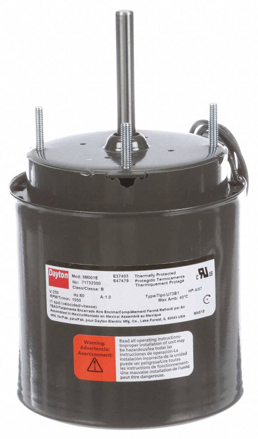 Motor 1/20 HP 1550 rpm 3.3 230V
