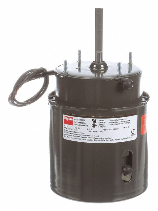 Motor 1/15 HP 1550 rpm 3.3 115V