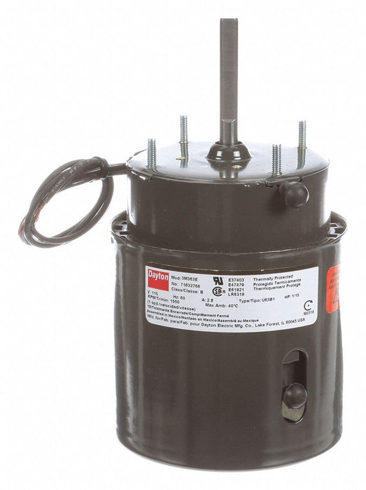 Motor 1/15 HP 1550 rpm 3.3 115V