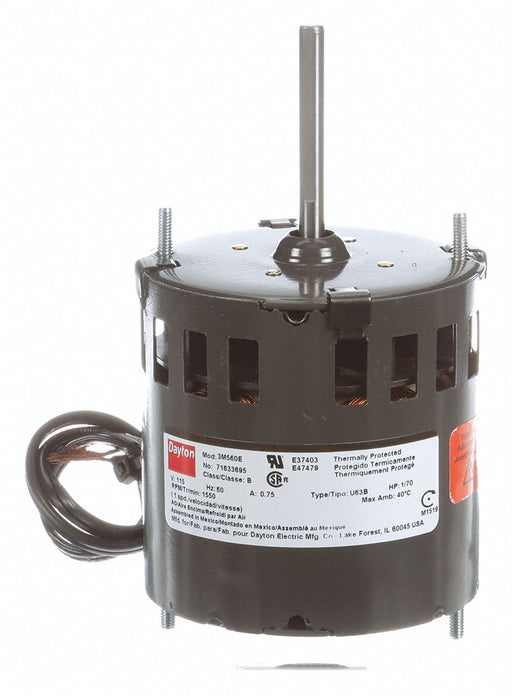 Motor 1/70 HP 1550 rpm 3.3 115V