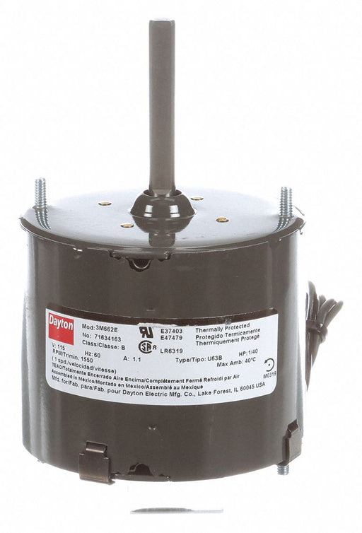 Motor 1/40 HP 1550 rpm 3.3 115V