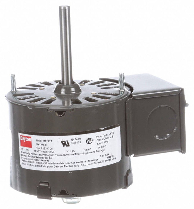Motor 1/40 HP 1550 rpm 3.3 115V