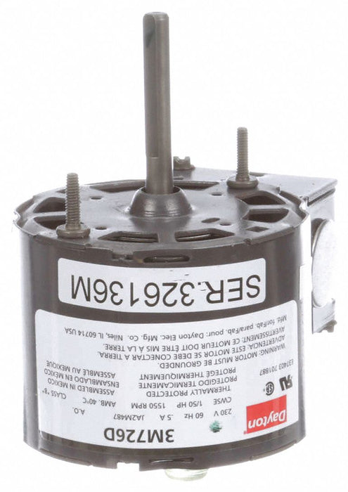 Motor 1/50 HP 1550 rpm 3.3 230V