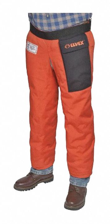 E6869 Chain Saw Chaps Orange 36 in L