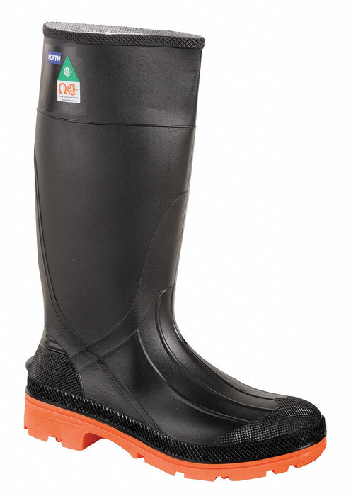 E1715 Rubber Boot Men s 13 Knee Black PR