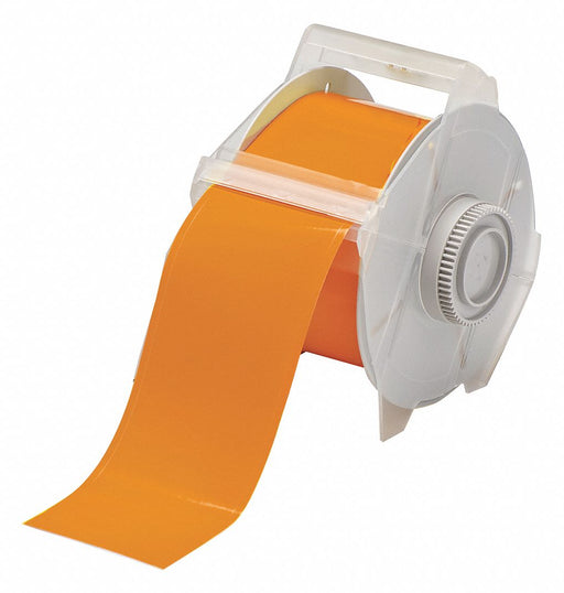 F0284 ContinuousLabelStock Orange Gloss