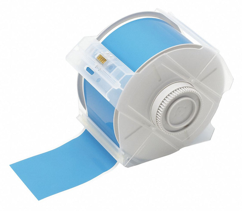 F0284 ContinuousLabelStock Light Blue Gloss