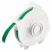 ContinuousLabelStock Green Gloss 1/2inW