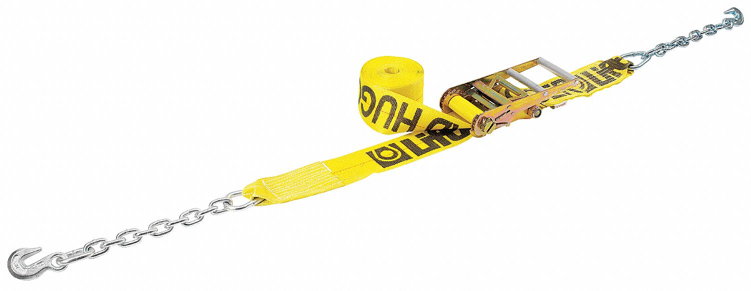 M6834 Tie Down Strap Grab-Hook Yellow