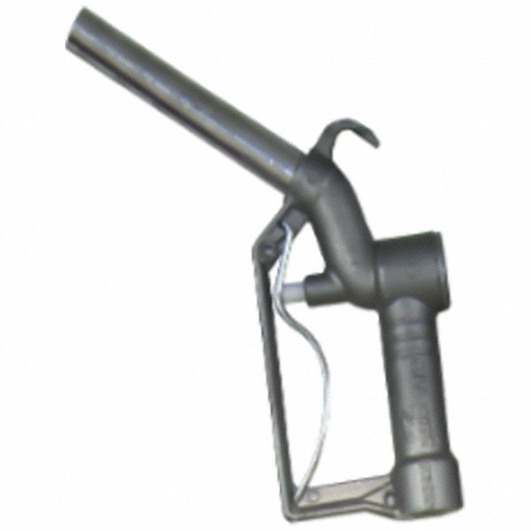 FuelNozzle Gray Straight5-1/2inAlumSpout