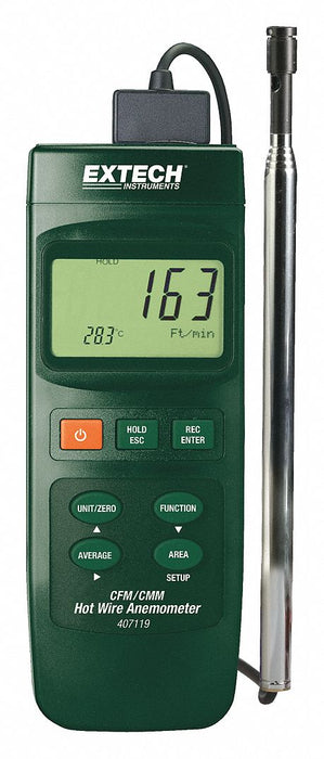Anemometer 40 to 3 346fpm 32 to 122F
