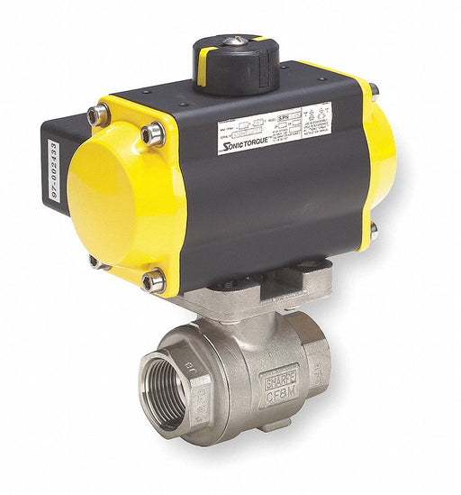 Ball Valve Pneumatic Actuated SS 3/8 In