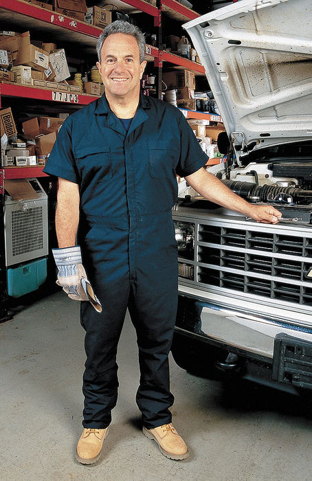 D2369 Short Sleeve Coverall 36 to 38In. Navy