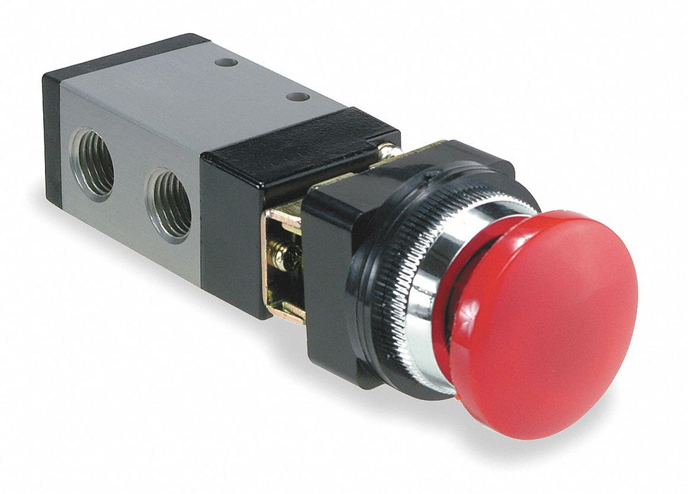 Manual Air Control Valve Button Red