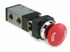 Manual Air Control Valve Button Red