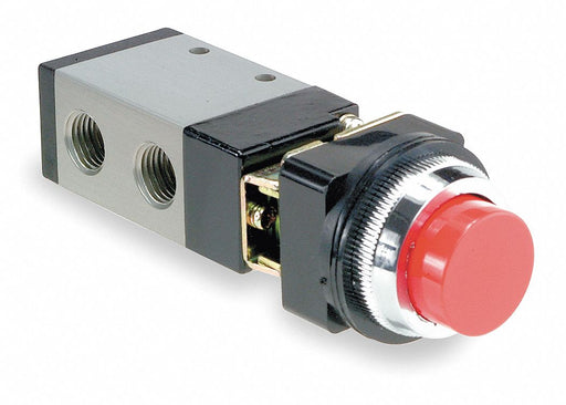 Manual Air Control Valve Button Red