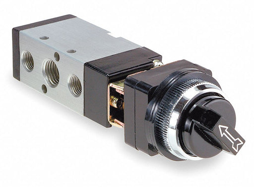 Manual Air Control Valve Twist Black