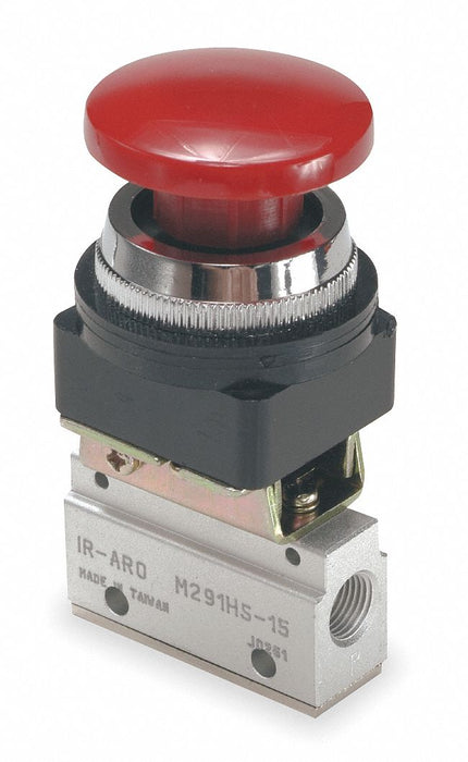 Manual Air Control Valve Button Red