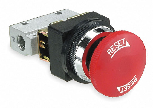 Manual Air Control Valve Button Red