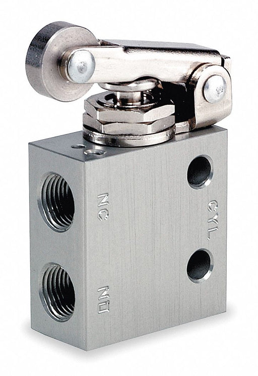 Manual Air Control Valve Roller Gray