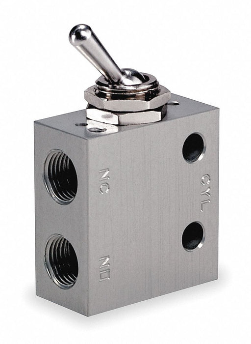 Manual Air Control Valve Toggle Gray