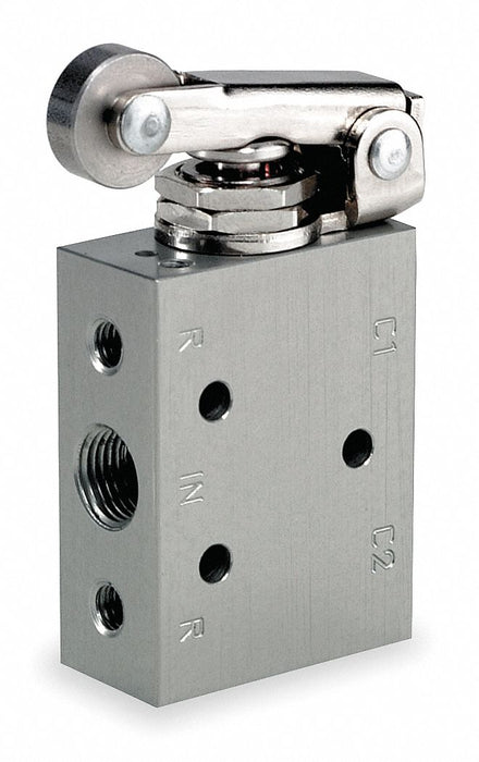 Manual Air Control Valve Roller Gray