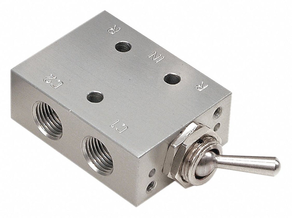 Manual Air Control Valve Toggle Gray