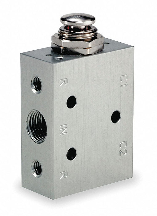 Manual Air Control Valve Button Gray