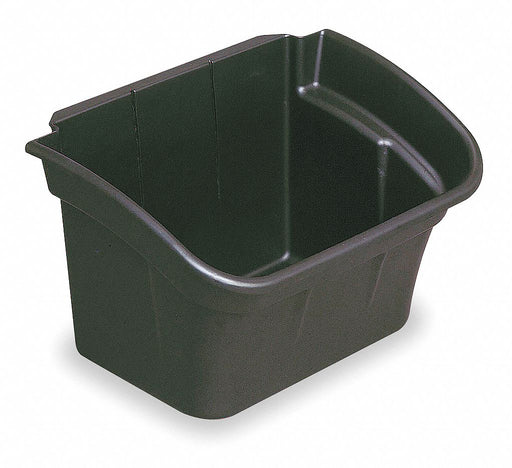 Utility Bin 4 gal Black 17 in W