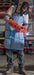 Shop Apron Blue 35-1/2 in L 28 in W