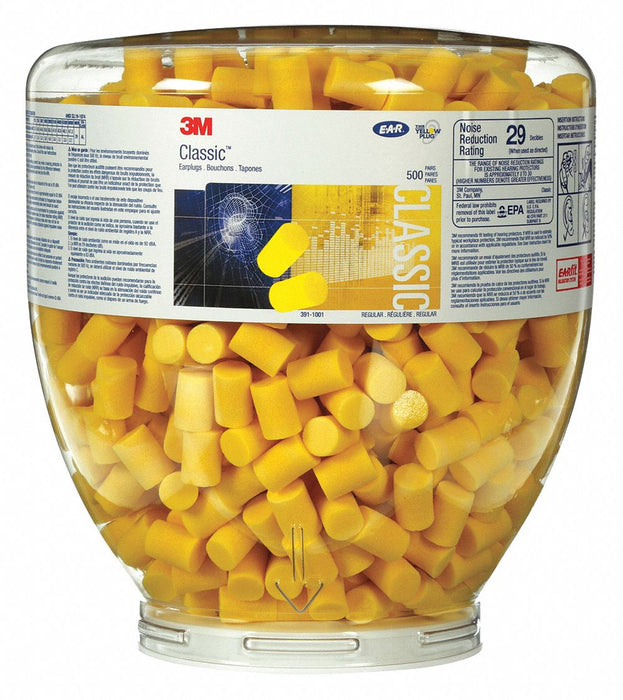 Ear Plug Dispensing System Yellow 29dB