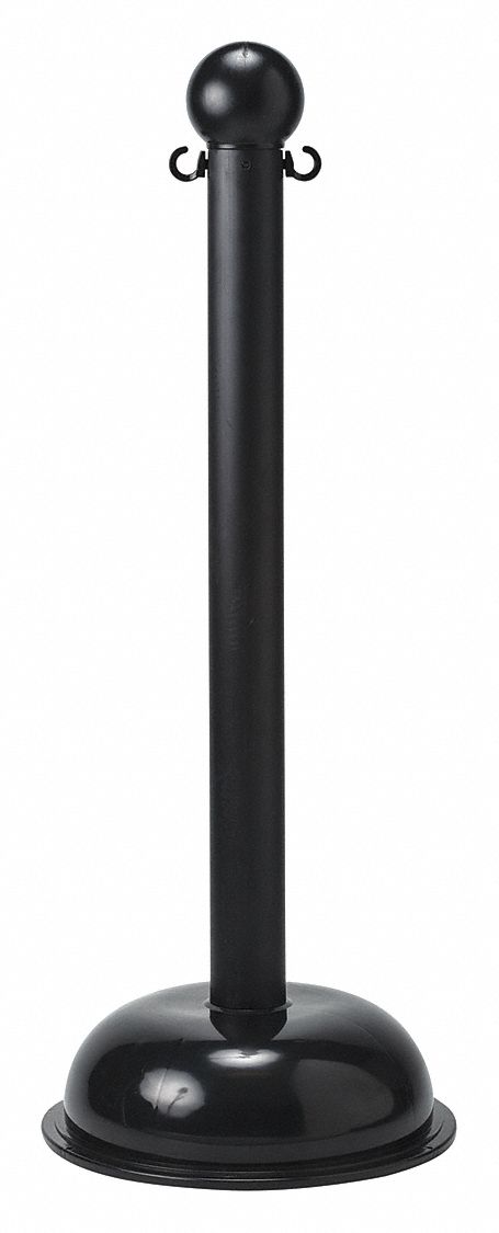 Sign Post 16 in W Plastic Black