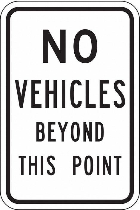 Traffic Sign 6 in x 12 in Aluminum