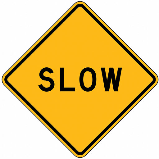 D9752 Traffic Sign 24 in x 24 in Yellow
