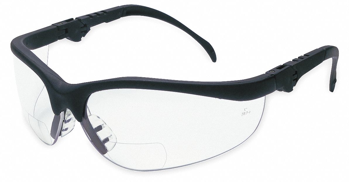 D7978 Bifocal Safety Read Glasses +2.00 Clear