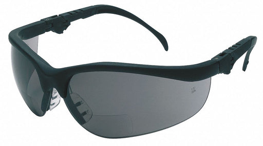 Bifocal Safety Read Glasses +1.50 Gray