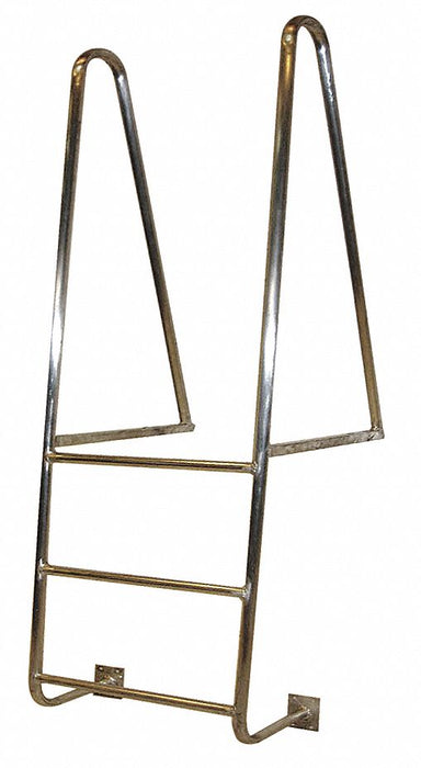 Walk-Thru Dock Ladder 3 Steps 72 In