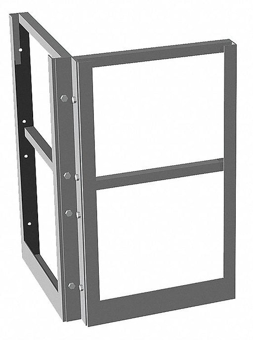 Corner Guard Rail 24 in Poly Acrylc Enml