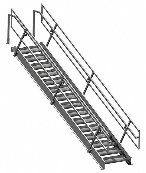 Mezz Stair Unit 144 x 117 11/16 x45 in
