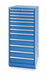 Mod Drwr Cab 59-1/2 H 12 Drwr Brght Blue