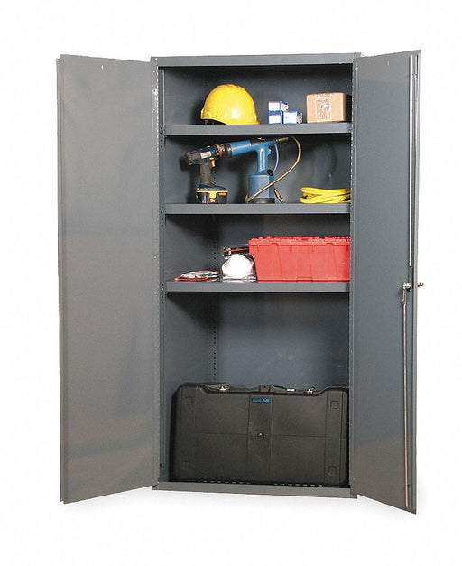 Storage Cabinet 72 x36 x24 Gray 3Shlv