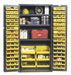 K4911 Bin Cabinet 72 x36 x24 Gray 102YlwBns