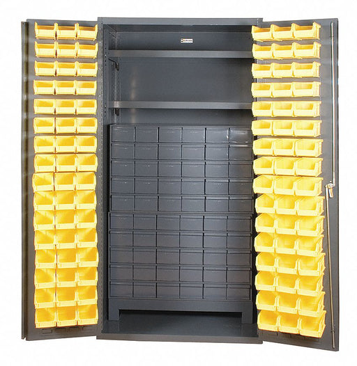 K4938 Bin Cabinet Gray 72 x36 x24 156YllwBns