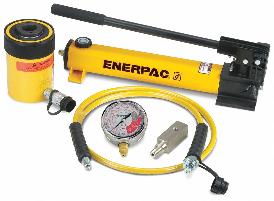 Hollow Hydraulic Ram and Pump Set