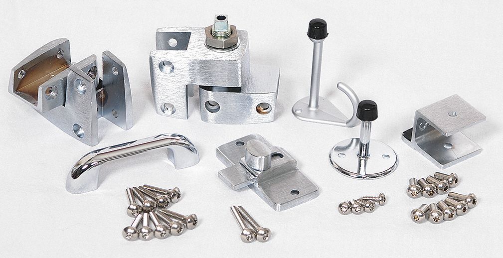 Outswing Door Kit Zinc Bright