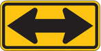 Traffic Sign 12 in x 24 in Yellow