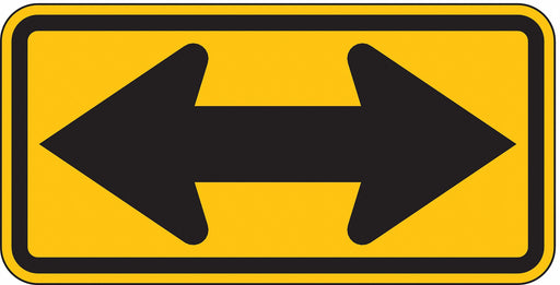 Traffic Sign 12 in x 24 in Yellow