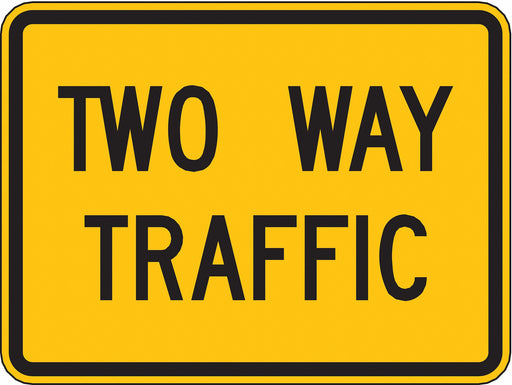 Traffic Sign 18 in x 24 in Yellow